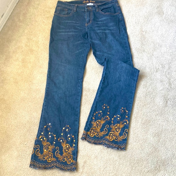 Apollo Jeans Jeans Womens Embroidered Bell Bottom Jeans Poshmark